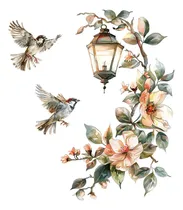 Comprar Vinilos Decorativos Con De Aves Y , Revestimiento Mural,