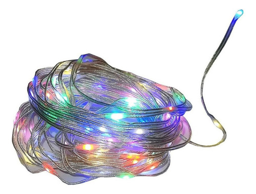 5 Pack Serie Navideña Elige Colores 200super Nanoleds 10mts Luces Multicolor Rgb Cable Transparente