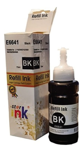 Tinta Premiun T664 Para Epson L210 L355 L365 L380 L395 Negro