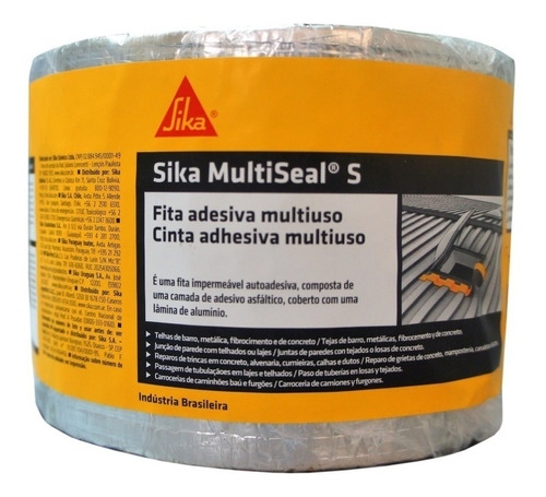 Cinta Sika Multiseal S Aluminio 10cm X 10mt Sika Industria