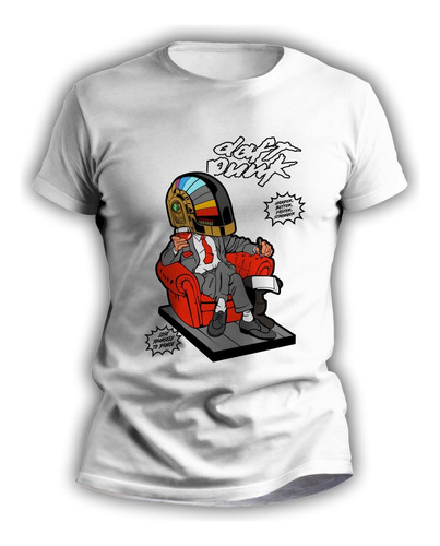 Remeras Banda De Rock Sublimadas Estampadas Daft Punk - 7077