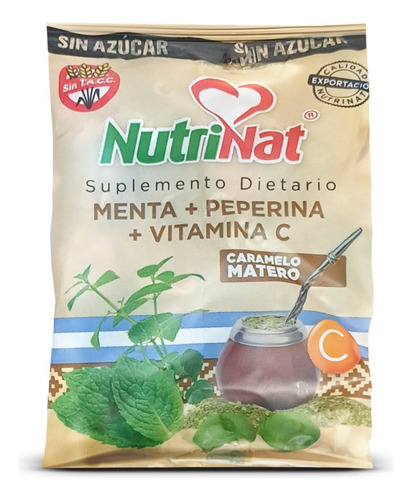 Caramelos Menta, Peperina Y Vitamina C Matero Nutrinat X50gr