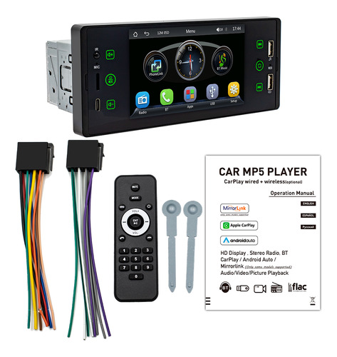 Set De Radio Mp5 Para Coche, Audio De Coche De 5 Pulgadas, M