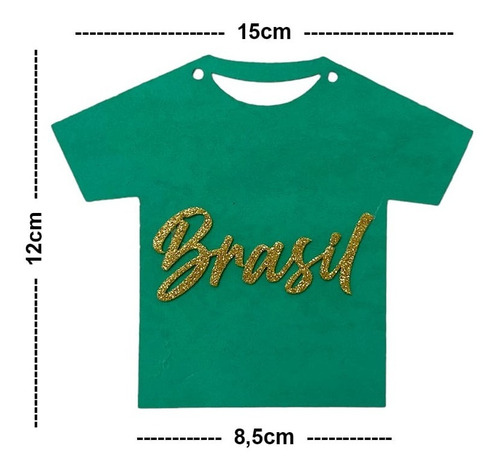 Enfeite Varal De Camisetas Brasil Decoração Para Copa
