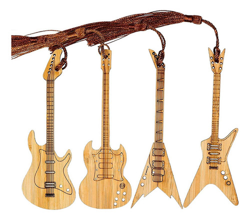 6 Marcadores De Bajo De Guitarra Con Borlas, Marcador De