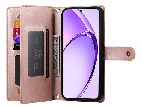 Funda Protectora Tipo Cartera De Piel Sintética For Oppo A3