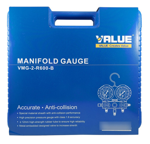 Manifold Value + Mangueras + Valija Escalas R600 R600a R290