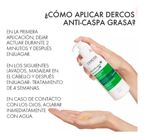 Vichy Dercos Shampoo Anticaspa Cabello Normal A Graso 390ml