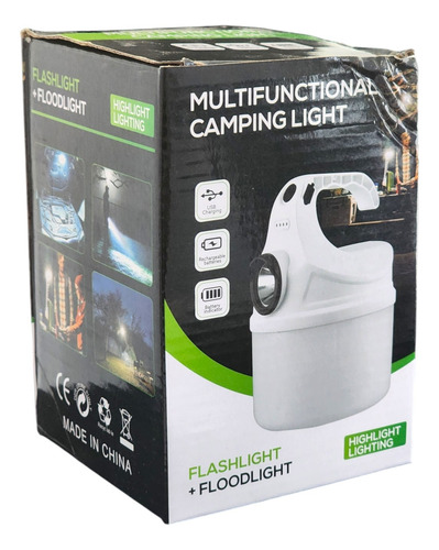 Linterna 2 En 1 Frontal Y Farol Carga Usb 15356 / Tcenter