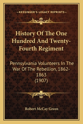 Libro History Of The One Hundred And Twenty-fourth Regime...