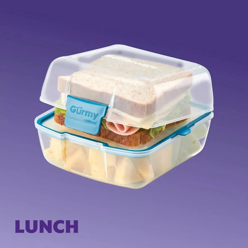 Contenedor Para Sandwich Betterware Con Doble Compartimento