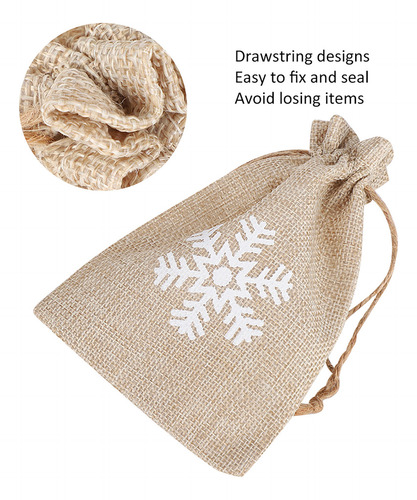 Craft De Bricolaje Bolsas De Regalo Con Cordón De Navidad