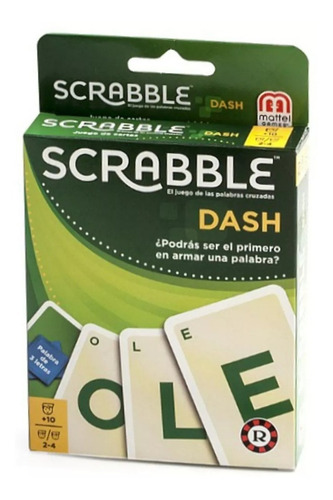 Juego Scrabble Dash Naipes Ruibal Mattel (+ 10 Años)