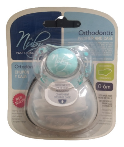 Nuby Nt Chupón Orthodontic 0-6 Meses 68307n