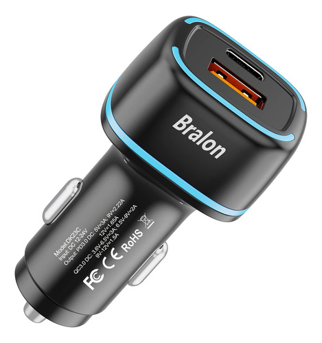 Cargador Coche Usb S] Smart Fast Car Charger Para iPhone Pro