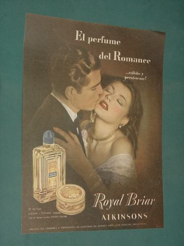 Publicidad Agua De Colonia Royal Briar Atkinsons Persistente