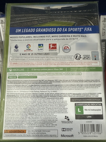 # Fifa 19 - Xbox 360 Midia Fisica Original ( (Usado)