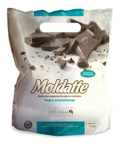 Chocolate Moldatte Semiamargo X1kg - Cotillón Waf