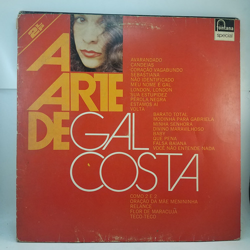 Gal Costa - A Arte De... Vinilo Doble 1975 Lp Mb Brasil