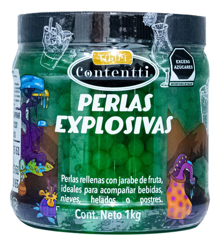 Perlas Explosivas Sabor Limón 1 Kg Tibiri Contentti Topping