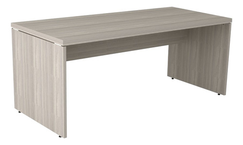 Mesa Escrivaninha Reta Pés Painel Tampo Em 40mm 180x80 Cor Branco