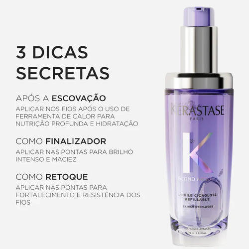 Kit Blond Absolu Shampoo + Óleo Refilável 75ml
