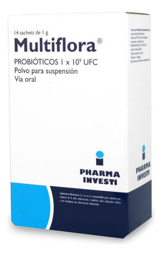 Pharma Investi Multiflora Probiót Suspensión Oral 14 Sachets