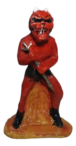 Combo Exu Caveira Do Inferno João Caveira Imagem Umbanda Vermelho