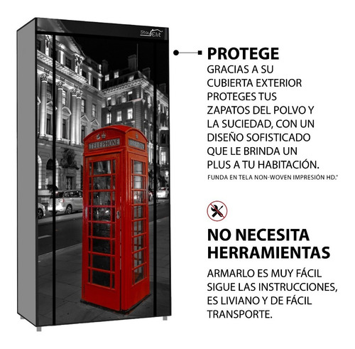 Zapatera Closet Repisa Para 24 Pares Stay Elit C/ Estampado