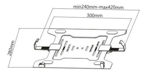 Imagen 7 de 8 de Soporte Base Brazo Laptop Portatil North Bayou Ergonomica