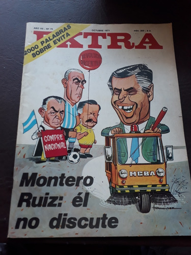 Revista Extra Montero Ruiz Evita Guerrillas Salta Neuquen