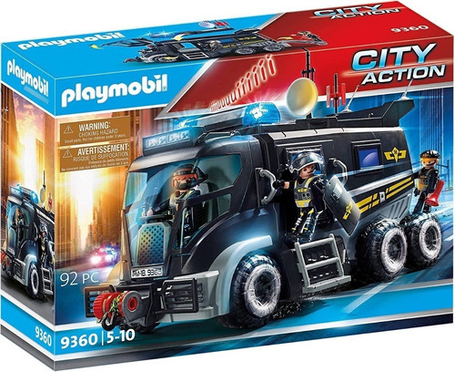 Playmobil Vehiculo Policia Luz Sonido Toy New 9360 Bigshop