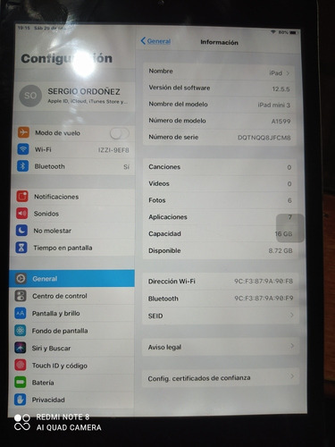 Mini iPad 3 (Usado)
