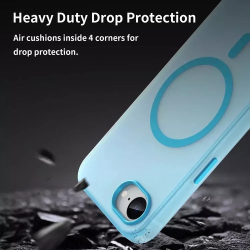 Capa Magnética Semitranslúcida Para iPhone 16e