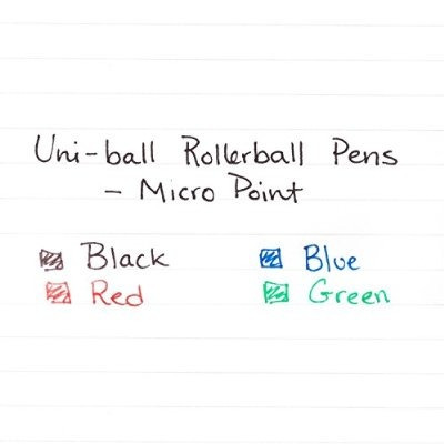 Uni-ball Stick Micro Punto Roller Bolígrafos, Paquete De 12