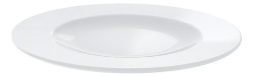 Prato de sobremesa de 21 cm de porcelana Tramontina com borda reforçada