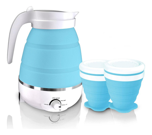 Hervidor Electrico Plegable Con 2 Tazas, Hervidores Electric