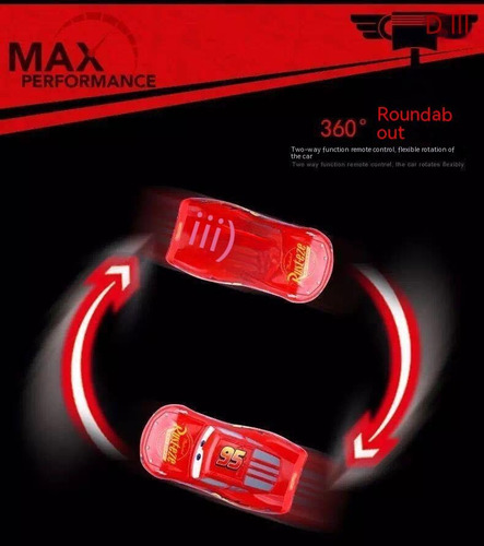 Auto Radio Control Rayo Mcqueen Con Baterias Recargables