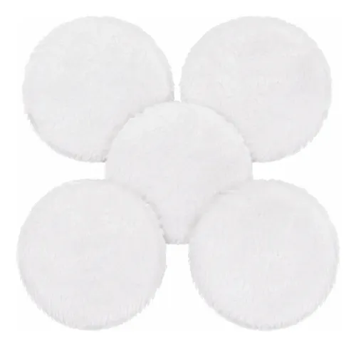 Kit 5 Boina De Polimento Lã 6 150mm Corte Agressivo Velcro
