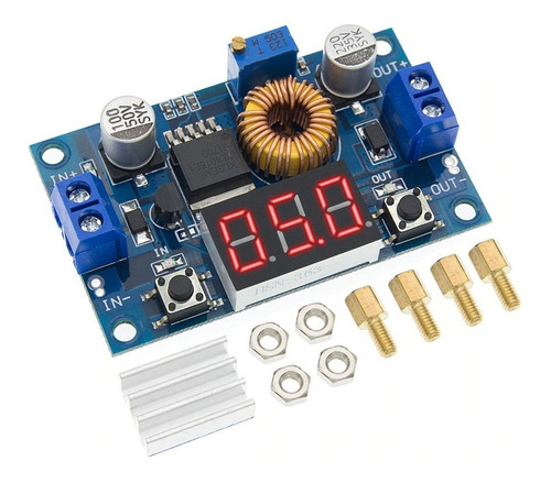 Regulador De Tensão Dc/dc 5 Amp. Com Voltímetro Xl4015