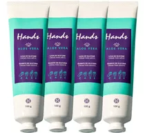 Creme Para Mãos Luva De Silicone 100g Hinode Hands Aloe Vera