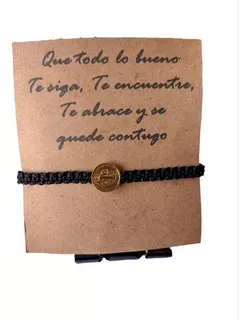 Pulsera San Benito Protección Tejida Buena Suerte, Envidia