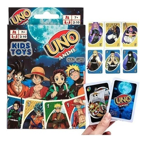Jogo de tabuleiro de cartas Uno Anime Demon Slayer One Piece
