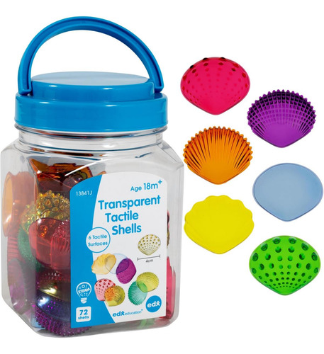 Edxeducation-conchas Táctiles - Juego De 72 - Translúcido -