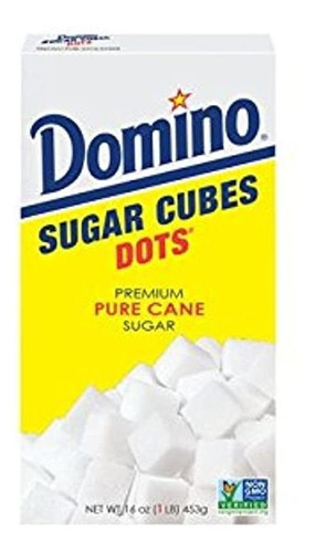 Domino Premium Pure Cane Sugar Cubes Dots, 1 Libra Caja