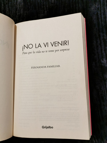 ¡no La Vi Venir! Para Que La Vida No Te Sorprenda - Familiar (Usado)