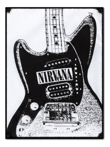 #858 - Cuadro Vintage / Nirvana Guitarra Poster No Chapa