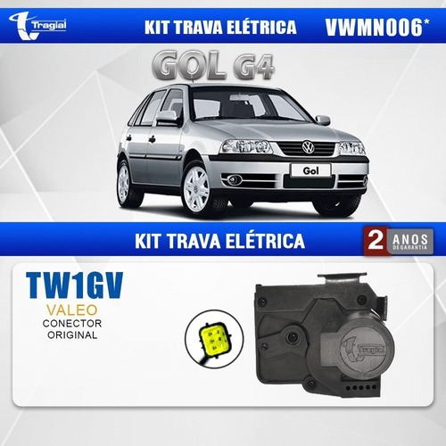 Imagem 2 de 4 de Kit Atuador Trava Tragial Tw1gv Mn Gol Parati Saveiro G4