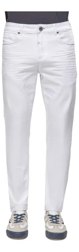 Pantalon Jean Blanco Hombre