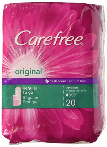 Carefree Regular Original To Go Fresh Olor Pantiliners- 20 C